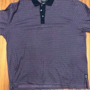 Todd Snyder Patterned Long Sleeve Polo Shirt